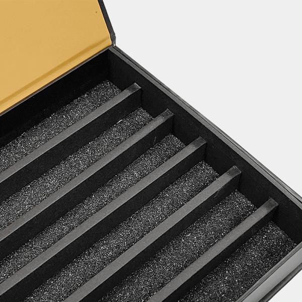 Luxury Custom Logo Black Paper Jewelry Packaging Box For Bracelet Pendant Rigid Magnetic Box
