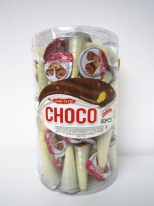 Buy cheap Crispy Delicous Wafer Biscuit Chocolate Chips Cookies with PVC Bottle Packing product