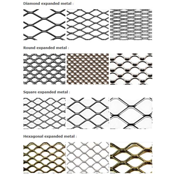 2mm thick Flattened type decoration Expanded Metal Wire Mesh