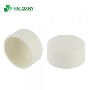 China 1/2 Inch to 4 Inch PVC Pipe Fitting Sch40 Plastic End Cap with Round Head Code Design on sale