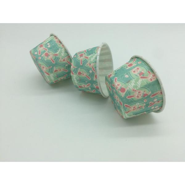Special Custom Cute PET Baking Cups Light Blue Cupcake Liners For Souffle Pastry