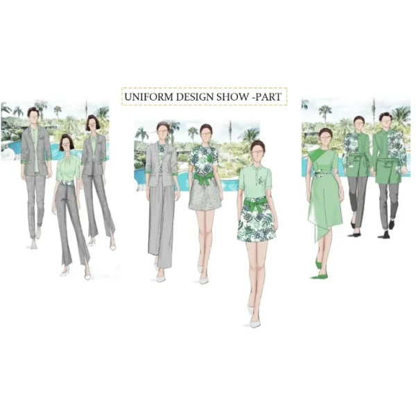 Soft and Comfortable Catering and Hotel Service Fast Food Restaurant Waiter Workwear
