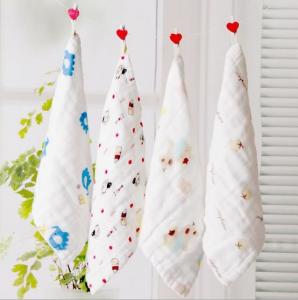 Buy cheap Washing gauze baby handkerchief medical gauze baby saliva towel 100% cotton 6 layer baby towel product