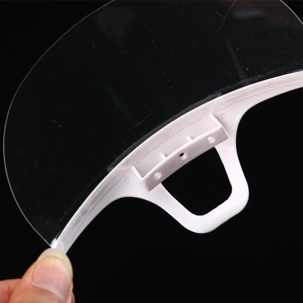 Hygiene Transparent Plastic Mouth Cover For Waitress