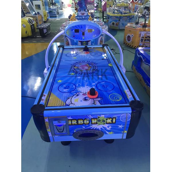 Turbo Hoki Kids Air Hockey Race Arcade Game Machine With Wooden Cabinet Metal Frame