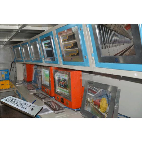 IP65 Industrial Metal Rugged Keyboard with trackball , Desktop computer keyboard