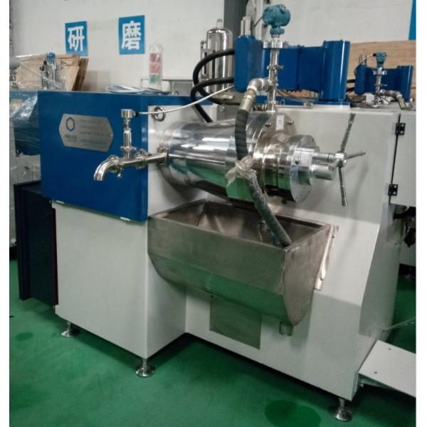 Horizontal Pin Type Bead Mill Sand Mill High Viscosity 14L capacity For Offset Printing Ink
