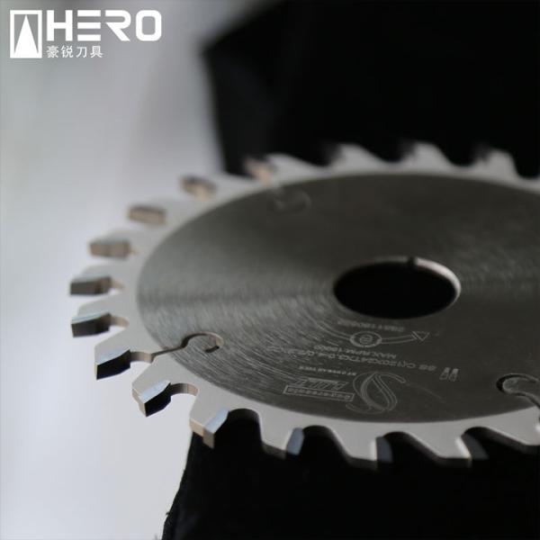Conical Teeth Panel Saw Blade , Scoring Blade For Table Saw Fast Cleaning Cutting