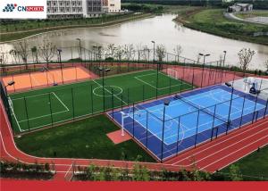 67 Slid Friction  Anti-Crack Performance and Silicon PU Tennis Flooring for School