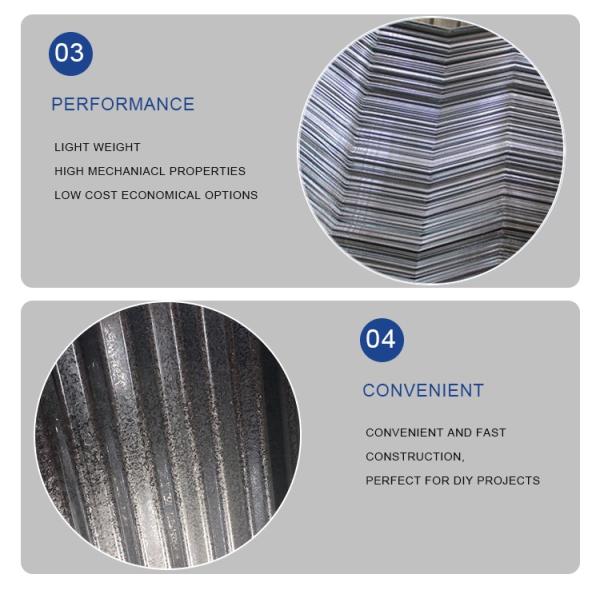 600-1500mm Width Roofing Galvanized Steel Plate Corrugated Sheet SPCC SGCC Z275 3003 Cold Rolled/Hot Rolled Galvanized Coated