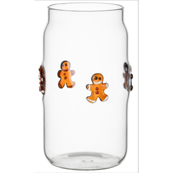 Custom Capacity Borosilicate Glass Cup For Drinking Cola Juice Milk Tea Christmas Gift