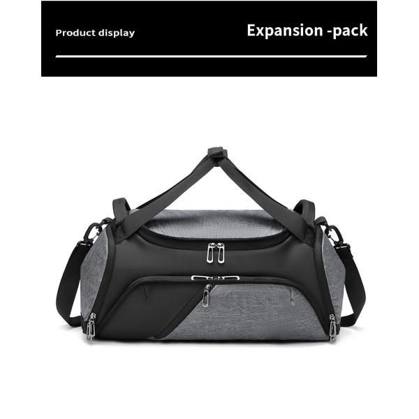 Solid Color Foldable Packable Duffel Bag Antifouling Multi Compartment