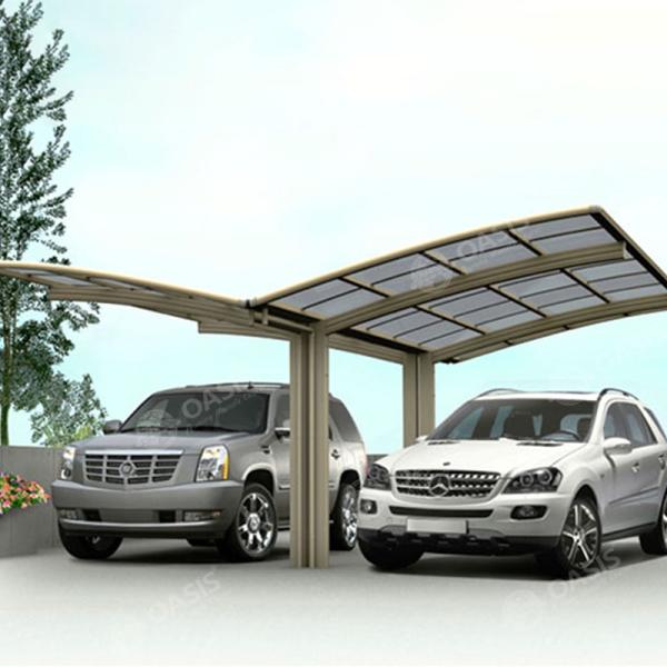 Car Sunshade Waterproof Carport Polycarbonate Aluminium Modern Style Custom Made