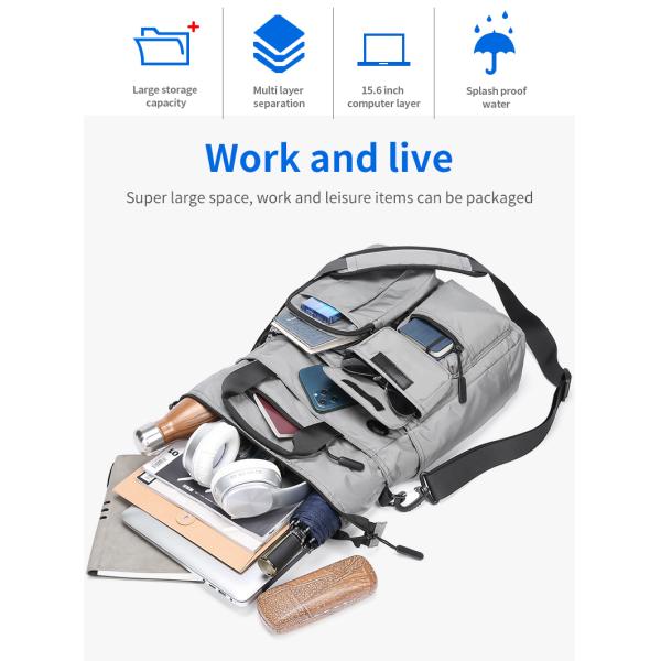 Customization Business Laptop Briefcase Business Shoulder Bag 34cm Height