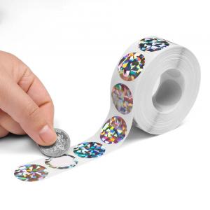 Buy cheap Round Hologram Holographic Sticker DIY Glitter Silver Hologram Sticker product