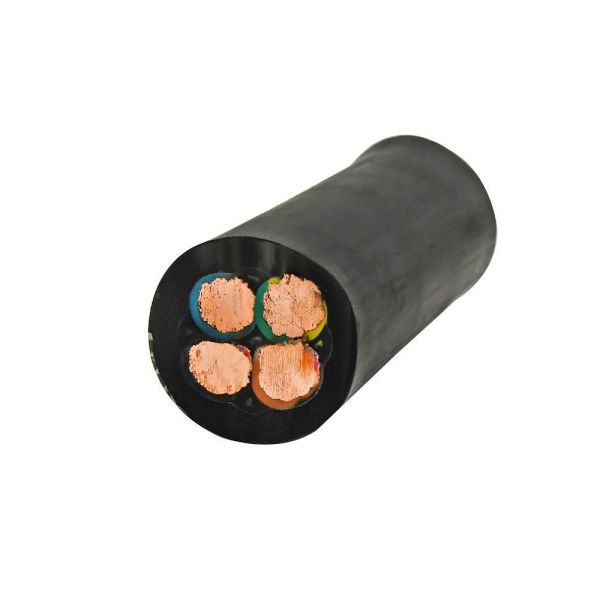 JHS Rubber Flat/Round Industrial Submersible Waterproof Pump Electrical Cable with Pure Copper Stranded Conductor
