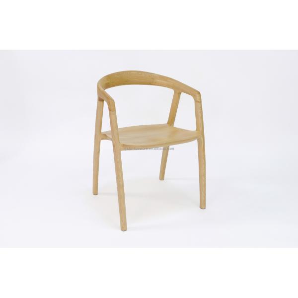 Solid Wood Dining Chair with Nitrolacquer Finish and NO Folded Design at Reasonable in Ash Wood