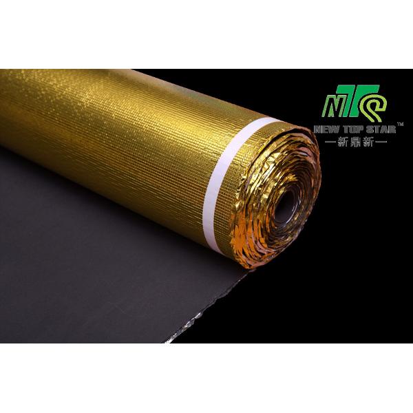 EVA Acoustic Laminate Flooring Underlayment Golden Foil 3mm 110kg/M3 ISO