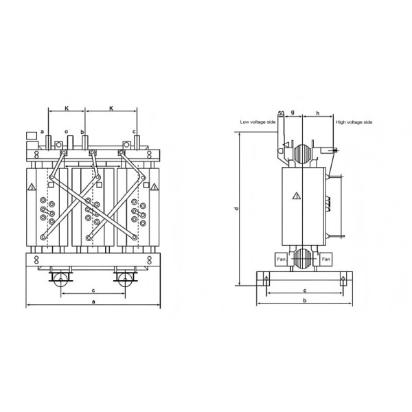 Energy Efficient Cast Resin Dry Type Transformers SCB10-35kV Air Cooled Transformer Dry Type