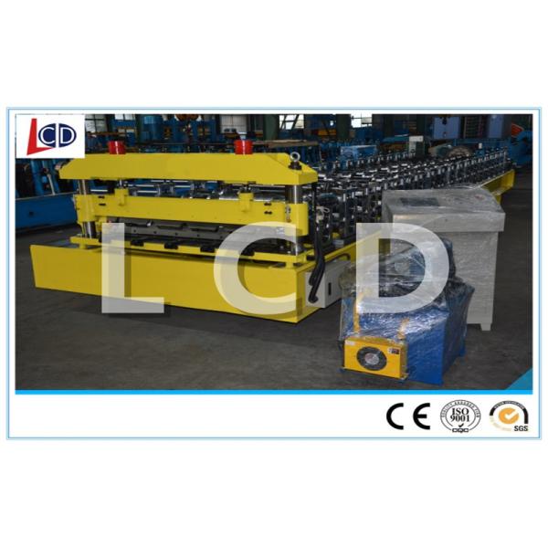 50HZ Color Steel Roof Panel Forming Machine High Strength With Guide Pillar