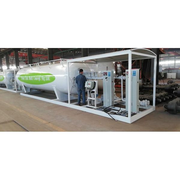 5mt LPG Skid Station Gas LPG Tank 10000 Liters With Customized Color