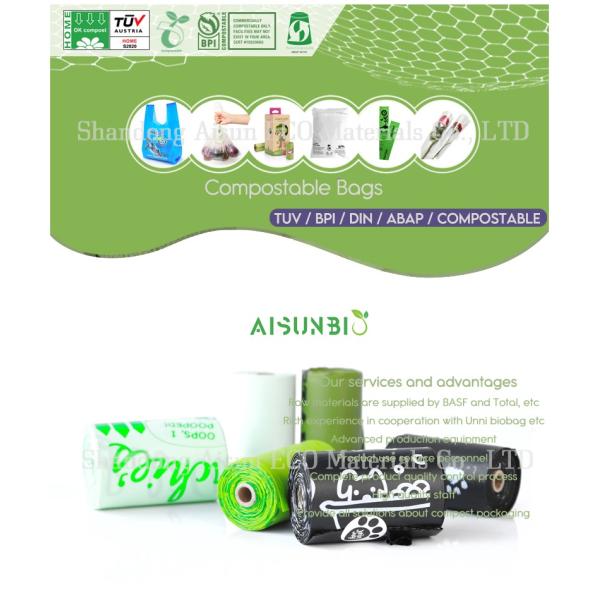 Plastic Biodegradable PLA Packaging Bag Clear For Food