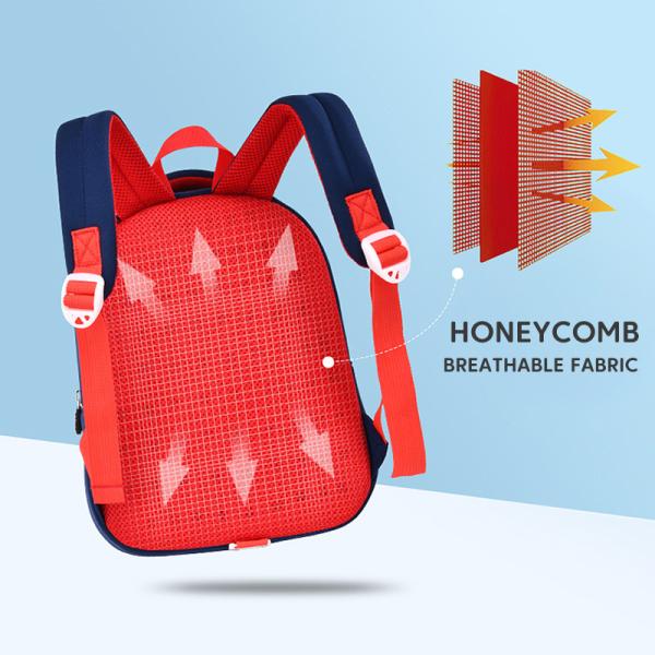 Anti Lost Waterproof Kids Backpack 3D Car Schoolbags 2 Sizes 400g