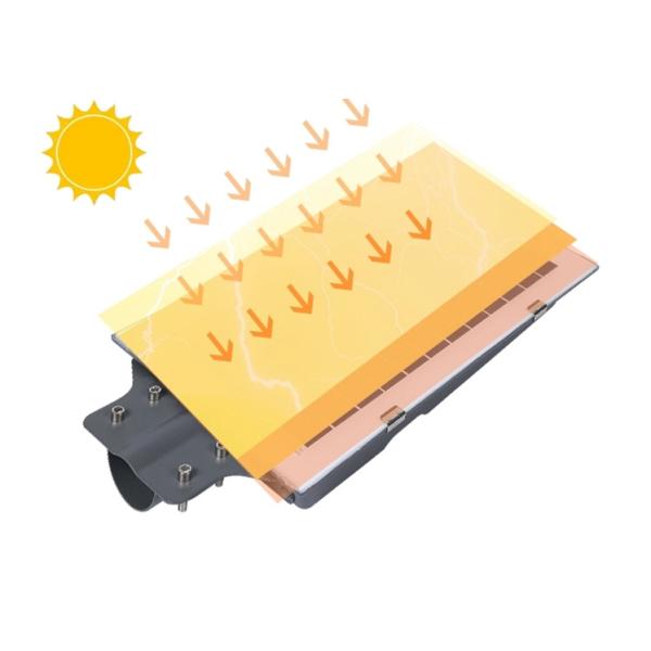 All In One Solar Powered Street Lamp , Integrated Solar Street Light 40w 50w 60w