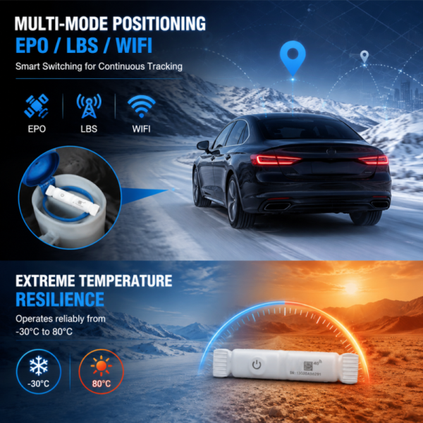 VA-Tube Micro Asset GPS Tracker with Hidden Wire-Free Installation