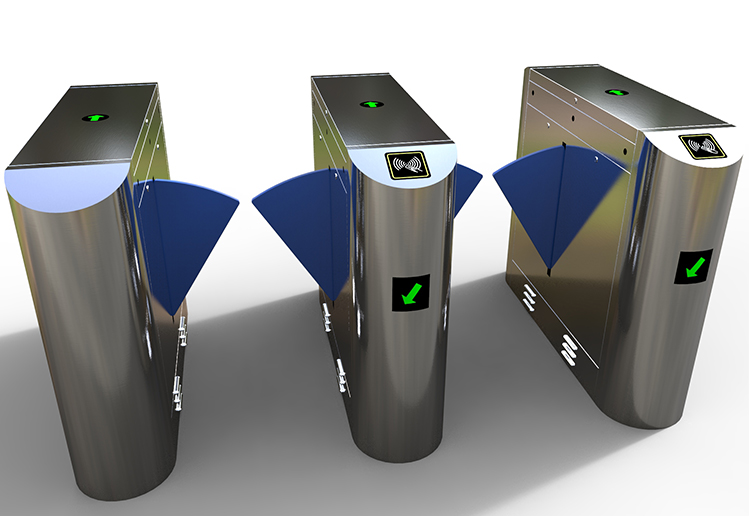 Public Facilities Security Turnstile Gate , Swing Barrier Gate Turnstile Access Control