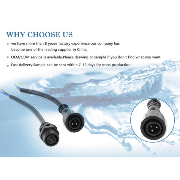 Panel Mount IP67 IP68 Waterproof Male Female Connector Terminal Connector