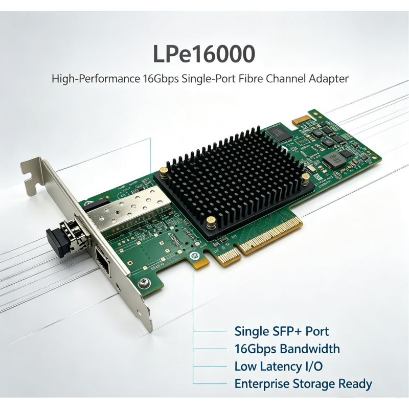 Cost-Effective Enterprise SAN Emulex Gen5 Storage Host Bus Adapter With Full & Low Profile Installation Brackets