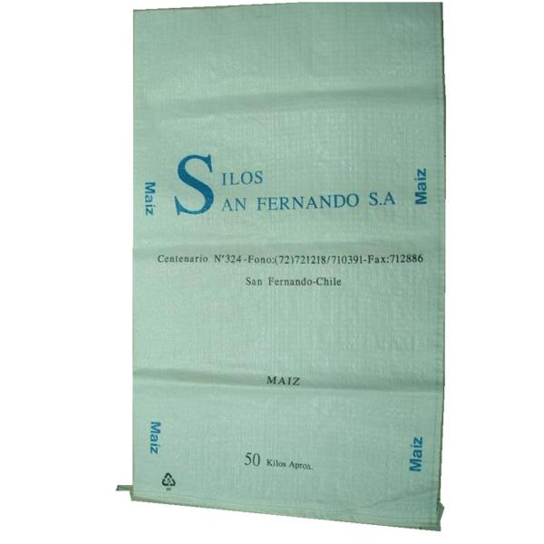 25KG 50KG PP Woven Sack Bags For Rice , Custom Woven Polypropylene Bags
