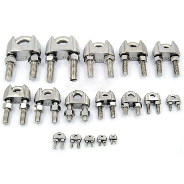 DIN 741 Heavy Duty US Type Carbon Steel Drop Forged Wire Rope Clip Wire Rope Clamp