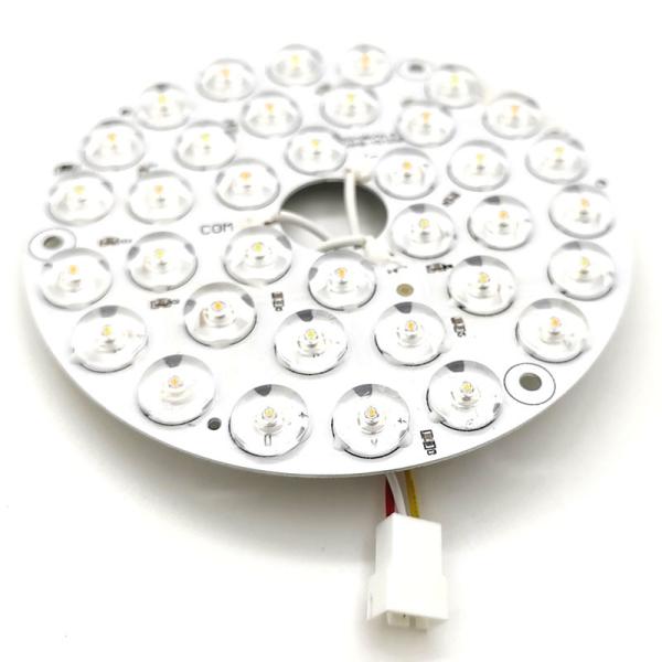 High Lumen 230V 15W 110MM 36V 3CCT Spare Part Ceiling Fan PCB Board Driver Less LED Modules Dimming And Color Adjustment