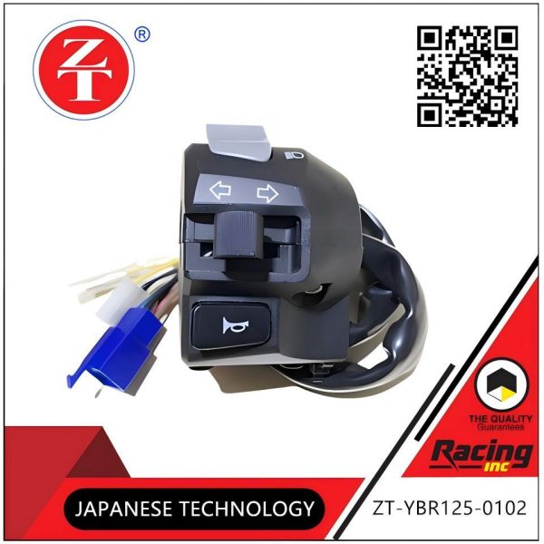 YBR125 motorcycle left and right switch assembly left combination switch + right single throttle line switch