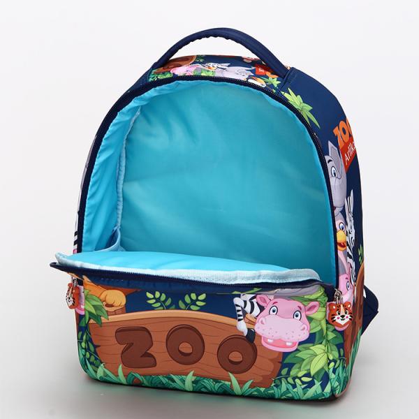 Customized Blue Mini Kids School Backpack Bag With Arlikar Printing