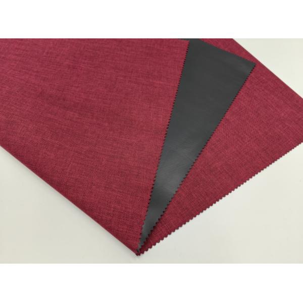 Red 600D Cation Fabric Plain Style PVC Coated Eco-Friendly Solution
