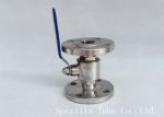 ASME BPE AISI 316L Stainless Steel Sanitary Valves , Tri Clamp Two Way Ball
