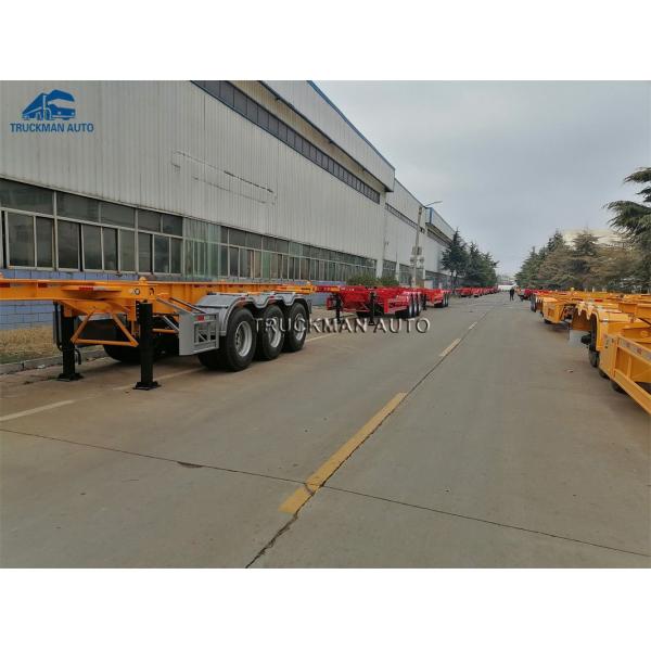Skeleton 3 Axles 40 Feets Container Semi Trailer
