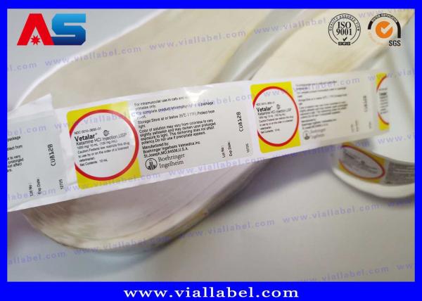 Quality Printed Albendasole Adhesive Animal Pill Bottle Label For Sheep And Goats for sale