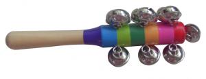 Buy cheap New colorful sleigh bell / Wooden jingle bell stick / Educational Toy / Carl Orff instruments product