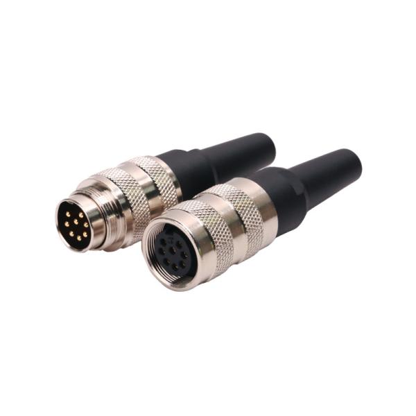 500V M16 Circular Connector Straight Socket Male Plug Connector