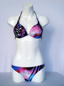 China Two piece swimwear assorted leopard color polyester swim suit for women S / M size on sale