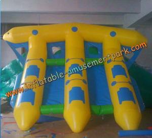 Buy cheap Yellow Inflatable Boat Toys , Inflatable Flyfish Boat Towable 4m x 4m product