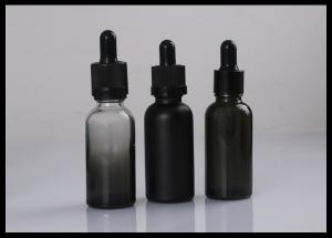 Buy cheap 30ml Black Gradient Glass Bottle E liquid Smoke Oil Dropper Bottle product