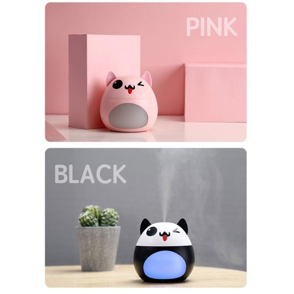EW-017 3 IN 1 Pet dog led fan humidifier usb mini portable air humidifier 200ml