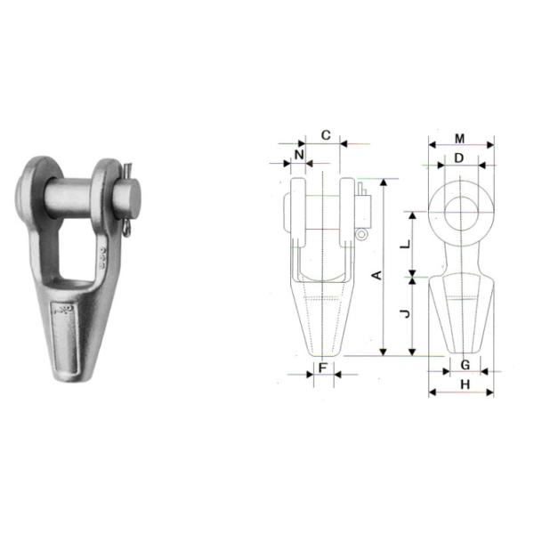 Big Size Galvanized Wire Rope Fittings Open Spelter Sockets US Standard Open Spelter Sockets US Standard