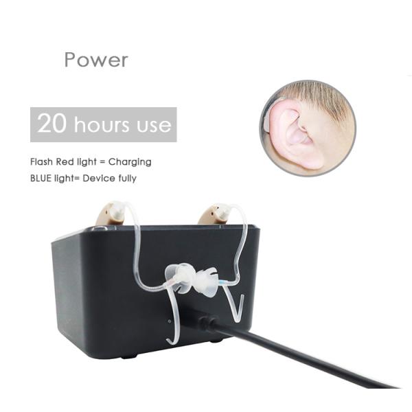 BTE Open Fit Digital Hearing Aids Peak Gain 40dB With Rechargeable Batteries