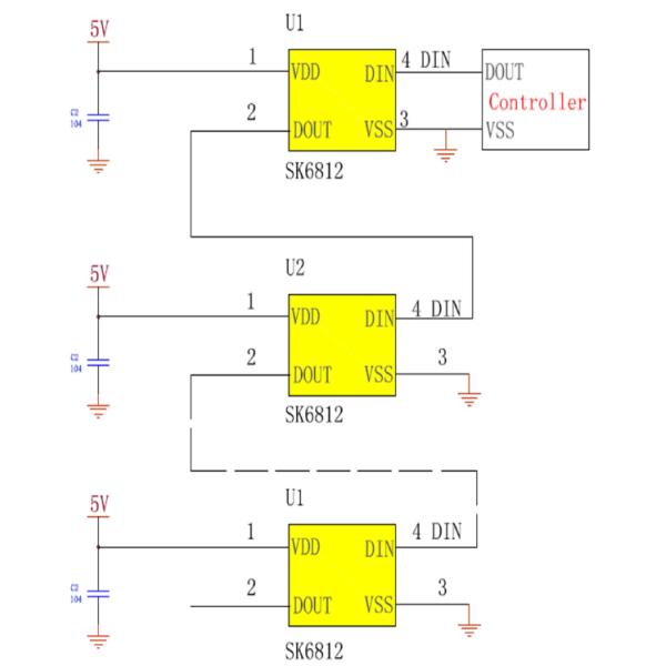 sk6812 LED Digital RGB full color SMD